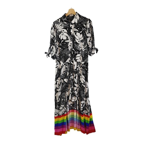 Eloquii Romper With Attached Rainbow Train Women Size 14 Festival (With Flaw) - Picture 3 of 12